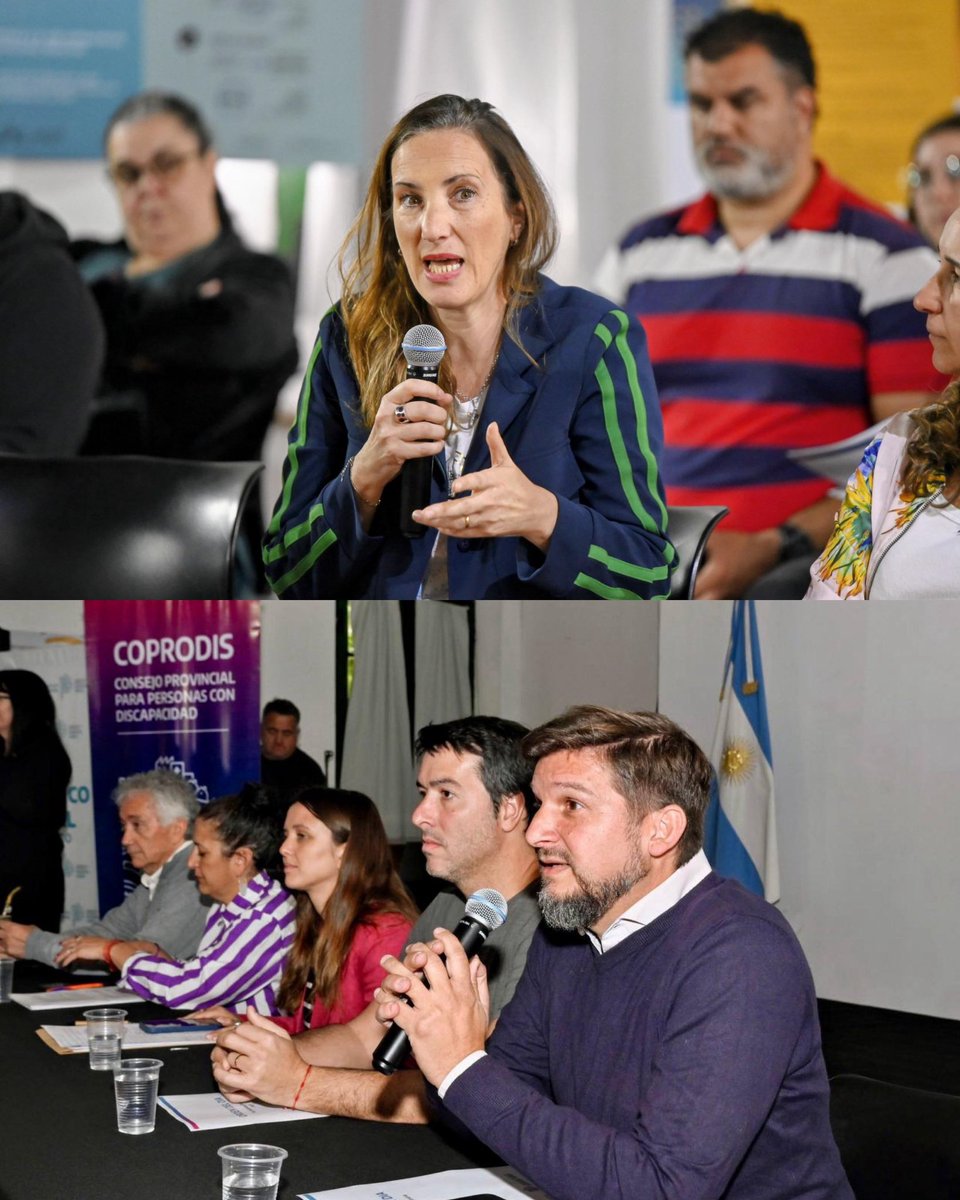 BMeglia's tweet photo. 3° Asamblea Ordinaria del Consejo Provincial para Personas con Discapacidad

En Luján ➡️ Presidí la 3° Asamblea del COPRODIS, junto a los y las representantes de organismos gubernamentales y no gubernamentales que lo componen. Me acompañaron la directora provincial de Políticas de Cuidado, Ayelén Pino, y el director de Promoción de Derechos para las Personas con Discapacidad @Lucero_Raul.