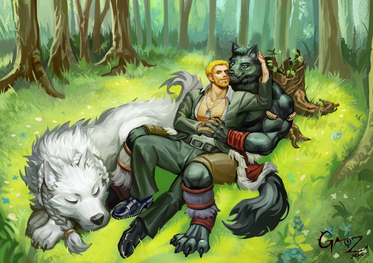 Thor, Reiner, and Úlf commission work for

@/tbbw1.bsky.social and @/reinertirasch.bsky.social

this is one of the wholesome illustration i did this year! thank you so much for trusting me in the process!   #art #illustration