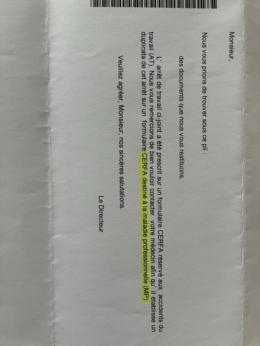Je suis un peu perdu avec la MSA, il y a des arrêts de travail spéciaux pour les accidents et d’autres pour les maladies pro? Qu’est-ce qu’ils me demandent ??