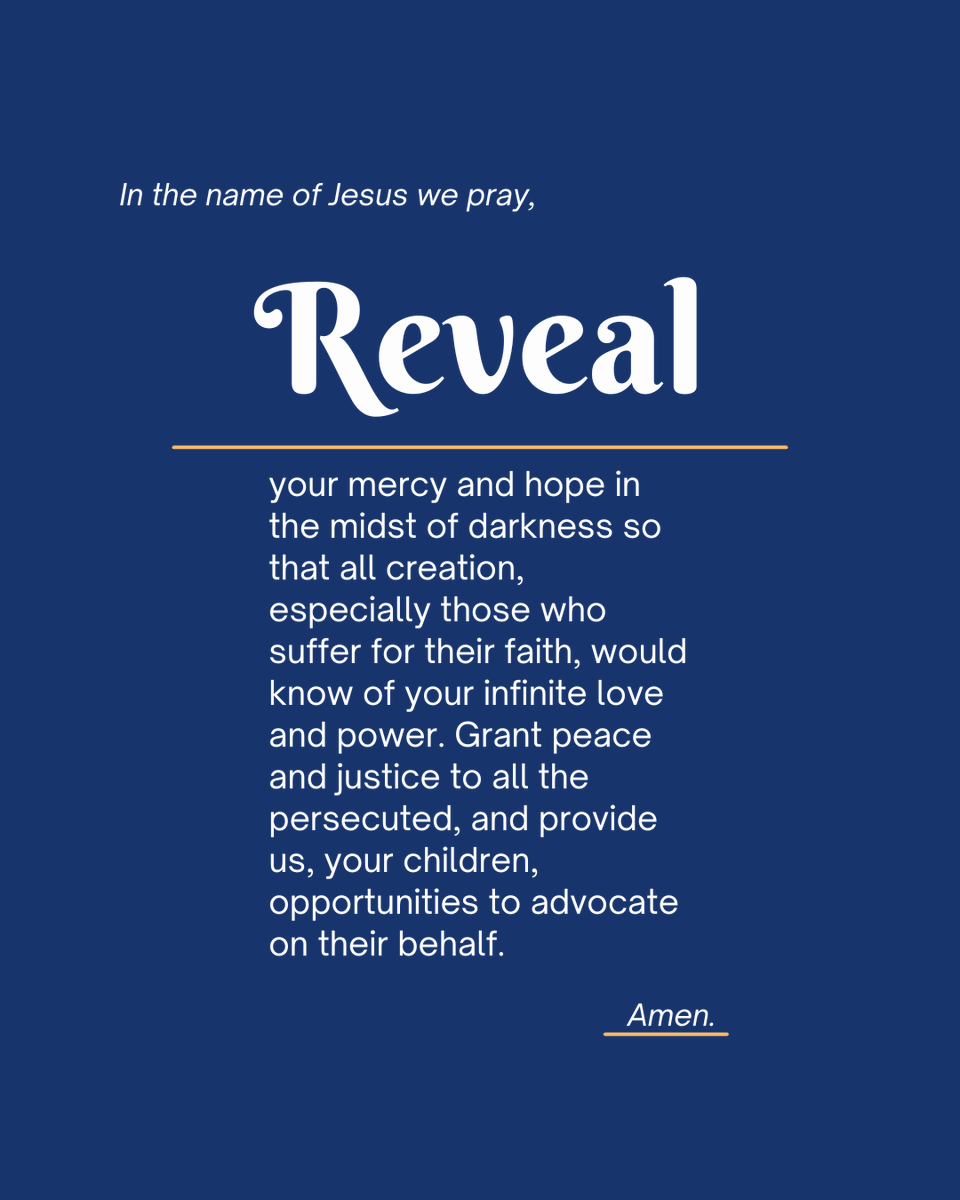 caapnetwork's tweet photo. If you have a moment today, say a prayer for individuals suffering for their faith. https://t.co/JBkpz6dr9p