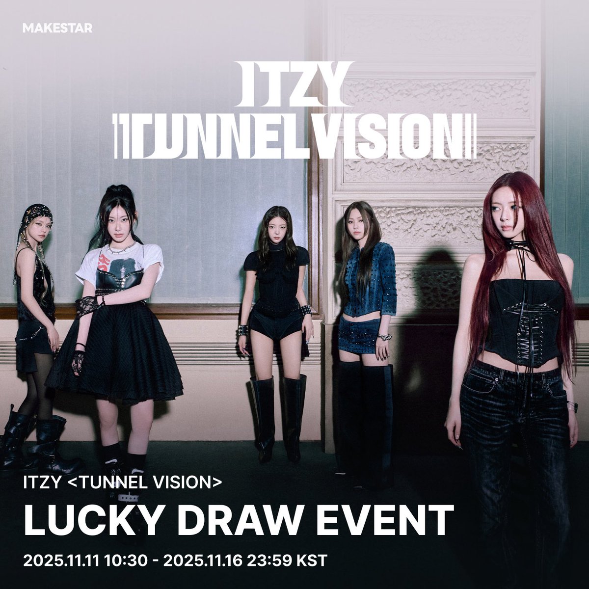 itzy TUNNELVISION makestar ラキドロトレカ5枚セットB ラッキードローイベント] ITZY <TUNNEL VISION> (POCAALBUM) LUCKY