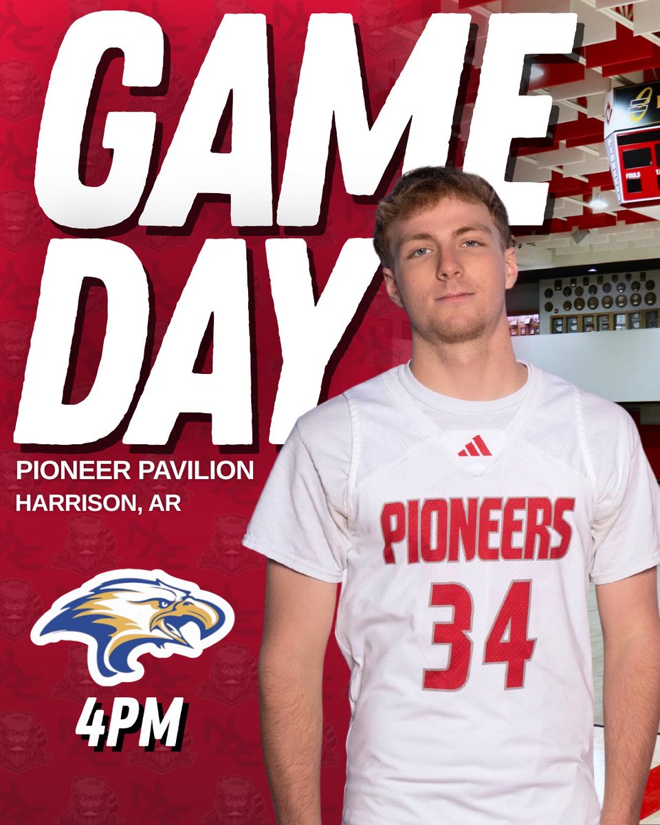 🏀 The Pioneers are back in action this afternoon taking on Kansas Christian College! ☄️ 

📆 SAT 11/ 1
🆚 Kansas Christian College
⏰ 4PM
📍 Pioneer Pavilion | Harrison, AR
🎥 YouTube – Pioneer Student Network

#Northark #Pioneers # Basketball #MBB #Juco #NJCAA #DII #Region2