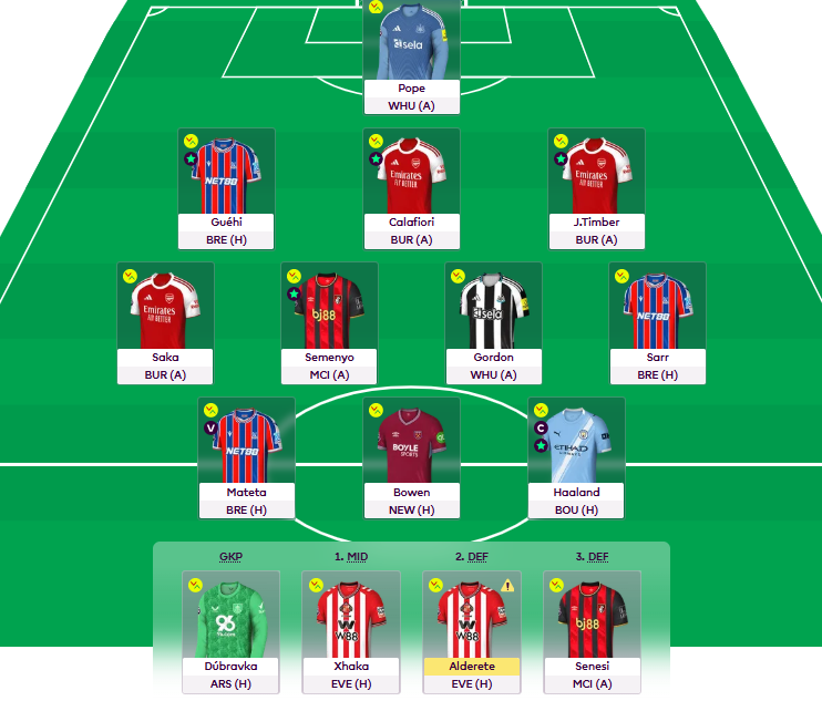 FPLnibbles's tweet image. 2FT Gyokeres and Diouf to Mateta and Calafiori. Rank 486k. GL all ✌️ #FPL