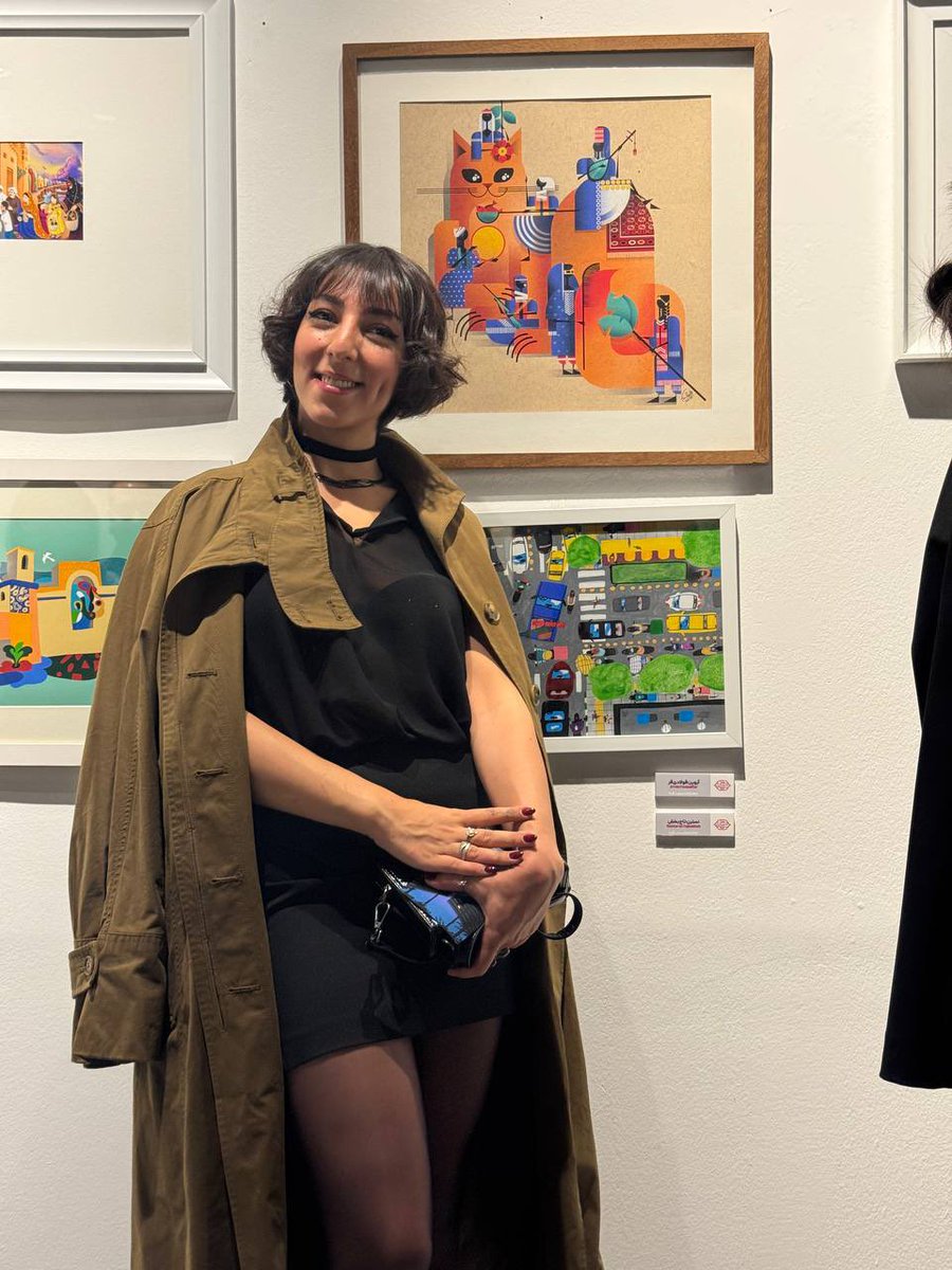 arvinfld's tweet image. کار من، «این گربه‌هه» در نمایشگاه سالانهٔ #انجمن_تصویرگران_ایران به مناسبت هفتهٔ تصویرگری ۱۴۰۴.

📍خانهٔ هنرمندان ایران (گالری تا ۲۰ آبان دایر است).

جای خودم خالی اونجا و مرسی از @marmarsiyadat عزیزم بابت عکسا و‌ زحمات تحویل کار.

#illustration #vectorart #iran