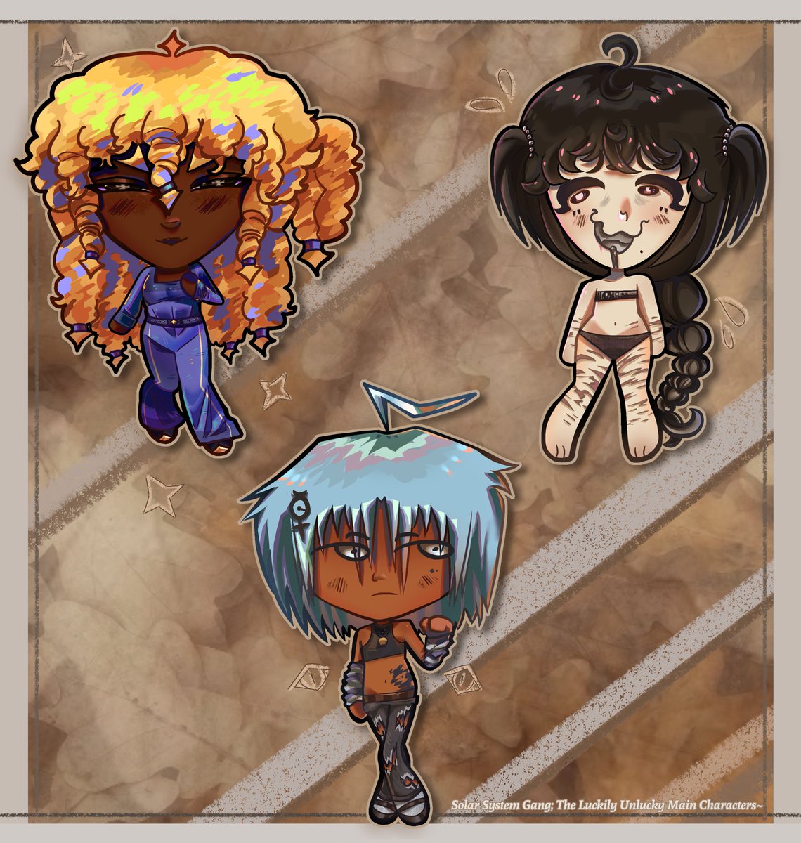 Does anyone remember SSG. Apollo Aiday and Ouri. No. Ok #art #ocart