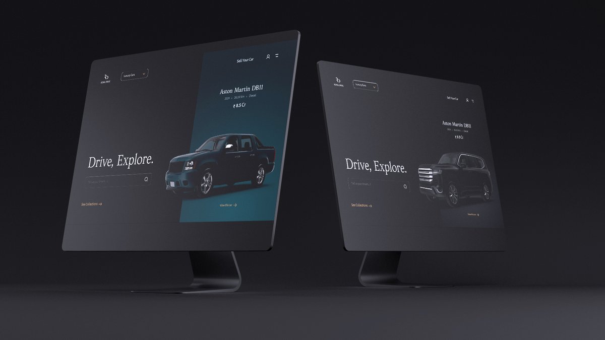 nabeelmkasim's tweet image. The client sells second-hand luxury cars. It was one of my favorite projects. I completed it four or five years ago.
#uidesign #webdesign