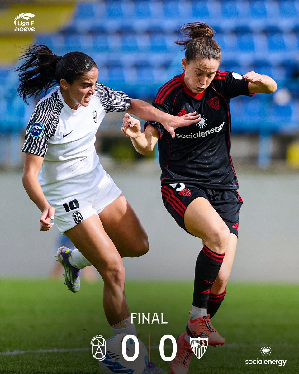 FINAL | Tablas para el equipo sevillista en el regreso de la <a href="/LigaF_oficial/">Liga F</a> para iniciar noviembre:

​⚪​ 0⃣-0⃣ 🖤​(90+12') #BadalonaSevillaFC

#SevillaFCFem #LigaFMoeve #WeareSevilla #NuncaTeRindas