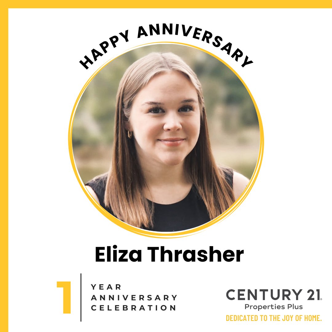 C21CHS's tweet image. 🎈Eliza is celebrating 1-year with Century 21 Properties Plus, and we couldn’t be prouder. Thanks for bringing your passion to every deal, every day! 🏠💥
#Century21PropertiesPlus #Century21 #WorkVersary #C21Life #RealEstateAnniversary