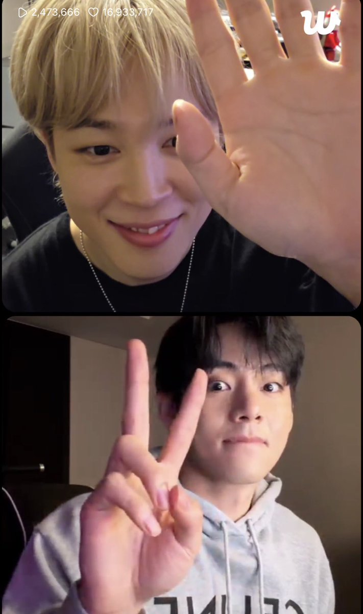 🌟 Tradução da live do #JIMIN com #V no weverse

🐥 Está muito escuro aqui?
🐥 Assim é melhor! Olá! A resolução está melhor agora, mudei de telefone, este é o que eu usava antes
🐥 prazer em vê-lo!
🐥 apenas a parte de trás do meu cabelo cresce rapidamente.
🐥 Fui ao concerto do