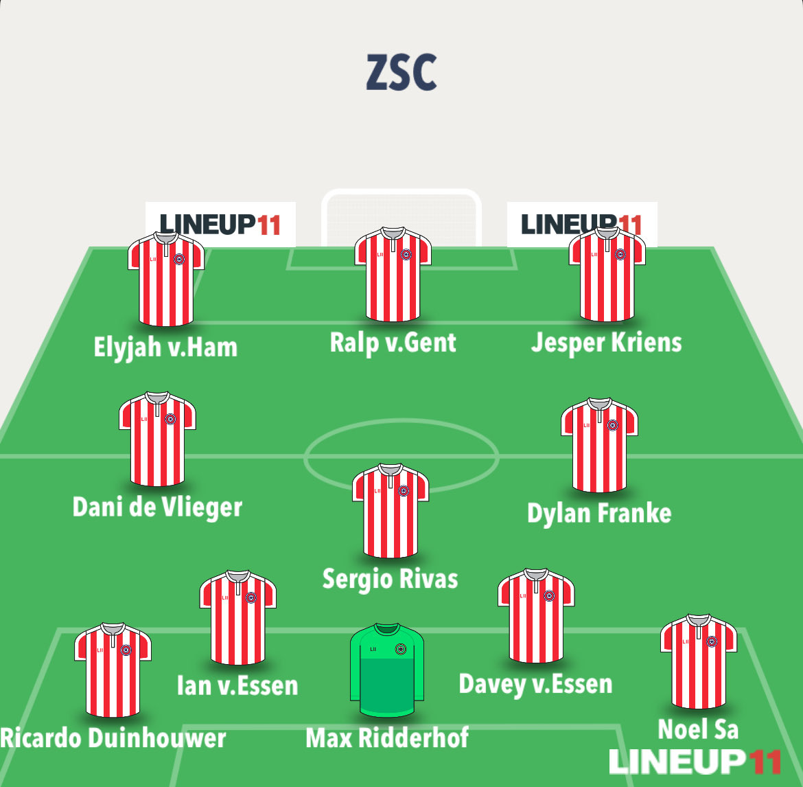 Opstelling thuis tegen <a href="/vvgoes/">VV GOES</a> 14.30 uur