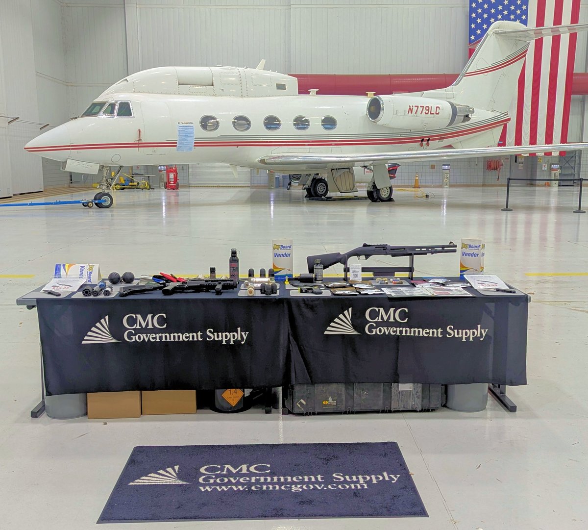 CMCGOV's tweet photo. CMC Government Supply joined the OKSOA SWAT Training Conference in Tulsa last week. Proud to support the CTS Less Lethal Instructor Training &amp; connect with law enforcement pros from across the region. ✈️ Ask us about the plane in the hangar next time you reach out 
#SWATTraining https://t.co/skyspj8vHq