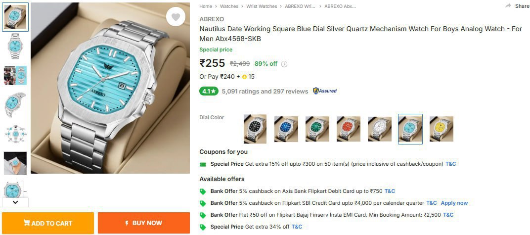 dealsnetoffer's tweet image. #Ad 
Nautilus Date Working Square Blue Dial Silver Quartz Mechanism Watch For Boys Analog Watch - For Men at 255/-
  fkrt.cc/hExraEF 

 #FlipkartDeals
 
#BlueDialWatch #SquareWatch