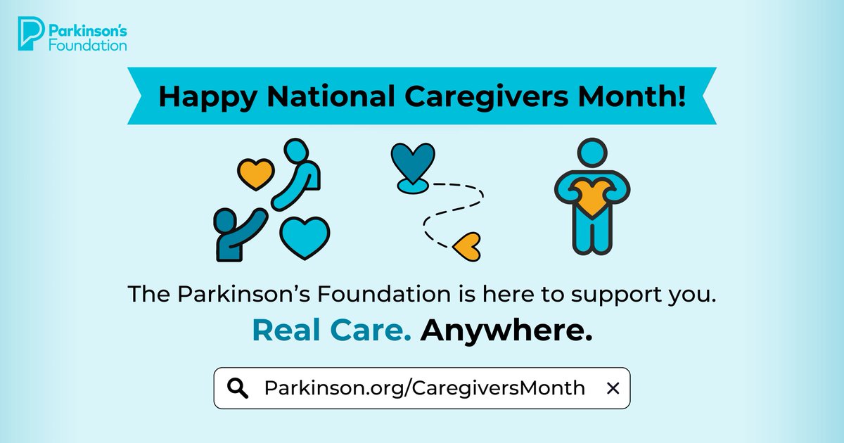 November is National Caregivers Month. 🩵 At the Parkinson’s Foundation, we’re excited to honor the dedication and compassion of care partners in the PD community and beyond.

No matter what your care partner journey looks like, from everyday caregivers to long-distance loved