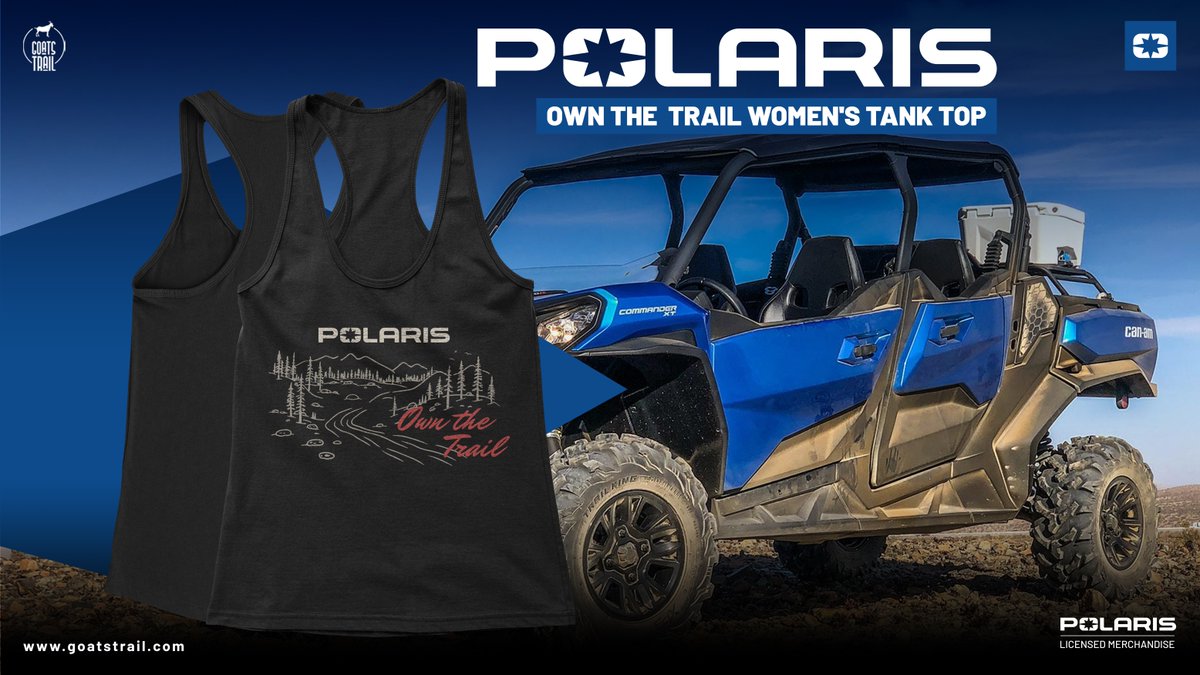 GoatsTrailCo's tweet image. Ladies, the trail’s calling. 💪💨

The Polaris® Off Road Women’s Tank Top is built tough, feels amazing, and keeps up with every adventure.

👉 goatstrail.com/products/polar…

#PolarisOffRoad #WomenWhoRide #OffRoadStyle #4x4Nation #AdventureAwaits #TrailQueens