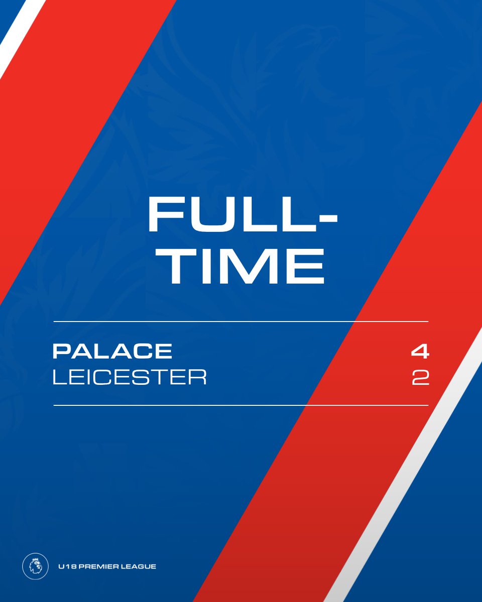 Palace take all three points despite a late goal from the visitors! 

We remain top of the league, big W from the lads 🔝 💪

#CPFC | #U18PL