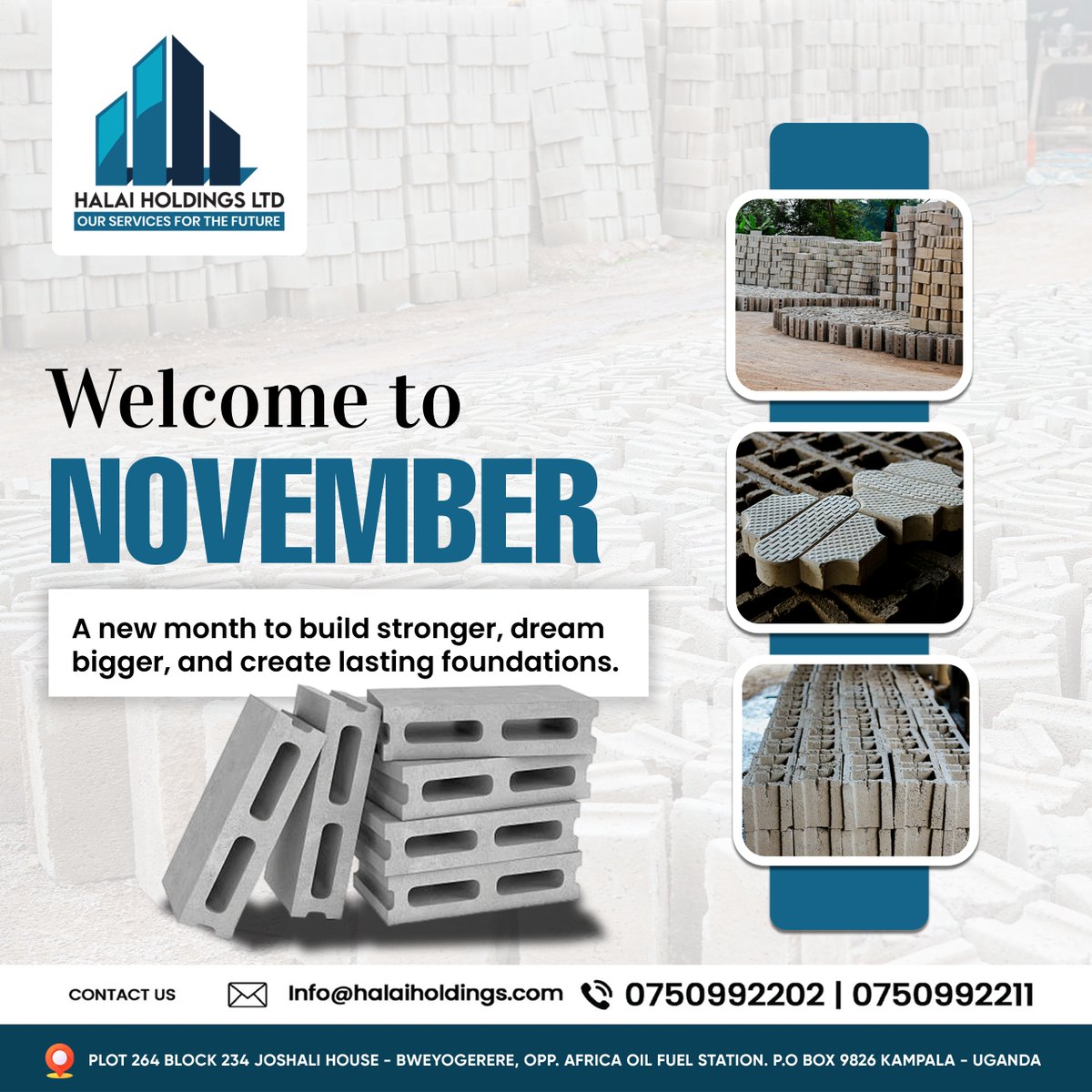 HalaiHoldings's tweet image. Welcome, November!
A new month to build stronger partnerships, create greater value, and move forward with purpose.
#HalaiHoldings #WelcomeNovember #BuildingProgress