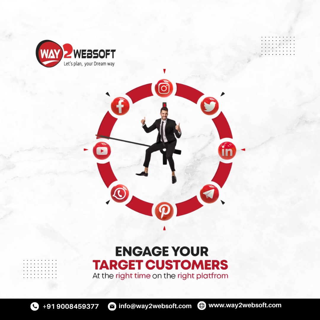 way2websoft's tweet image. Engage your target audience at the right time and on the right platform! Let Way2Websoft help you build connections that convert. 💻📈 🌐 way2websoft.com 📩 info@way2websoft.com #Way2Websoft #DigitalMarketing #SocialMediaStrategy #CustomerEngagement #OnlineGrowth