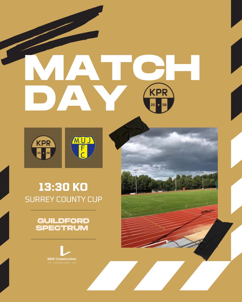 First team in action today as they host <a href="/MUJFC_Official/">Manorcroft Utd FC</a> in the 1st round of the Surrey county cup at the Guildford Spectrum. 
❌No Game for ressies ❌
£3 - Gate fee 
U16s - Go free 
#WeAreKPR #surreyfootball