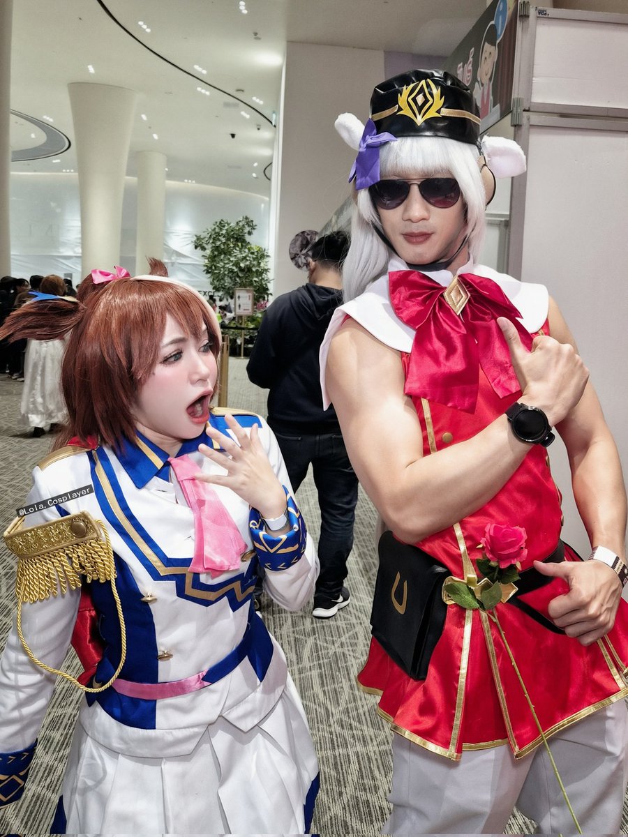 Tokai Teio w/ GOLDSHIP POWER 1200+++ 💪🐴✨
ok I see... Gold Ship is not just a big horse...
she’s a VERY BIG HORSE. 😱

#UmaMusume #GoldShip #TokaiTeio #Cosplay