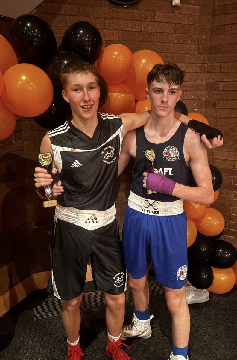 FitFactoryAbc's tweet image. On the road last night for a deserved win against a very strong opponent, here’s our Will Evans  🥊🥊