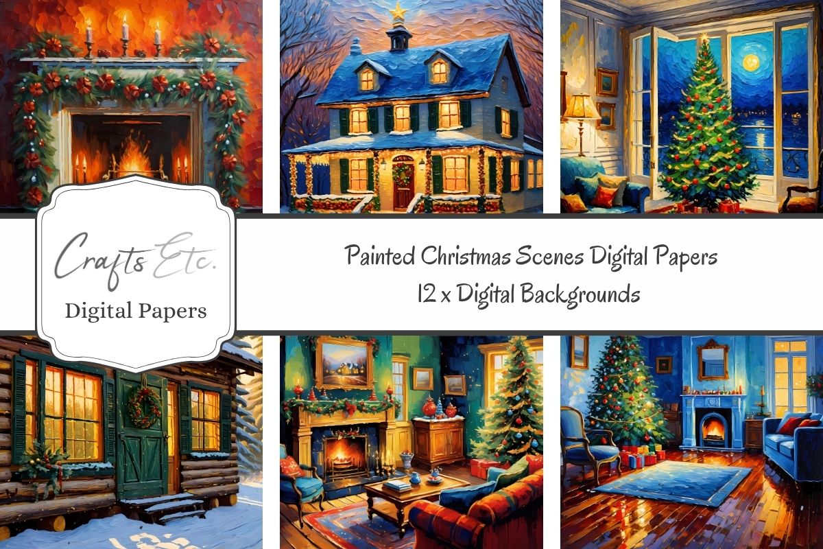 CraftsEtcOnline's tweet image. Bring cosy holiday charm to your designs! 
Explore my Christmas Scene Digital Paper Collection.
Now available on Creative Fabrica.  Happy Saturday everyone! creativefabrica.com/product/painte…
#CreativeFabrica #DigitalPapers #Christmas