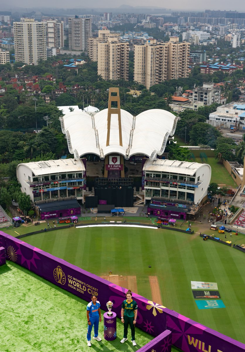 BCCIWomen's tweet image. 📍 Navi Mumbai

The #WomenInBlue are Geared 🆙 for the #CWC25 Final!

#TeamIndia | @ImHarmanpreet
