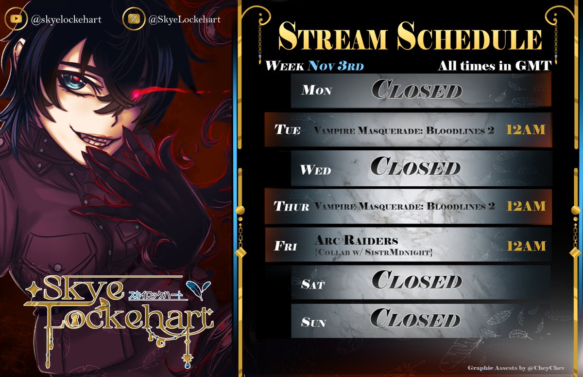 To start off November week 🫡
See my streams here: twitch.tv/skyelockehart