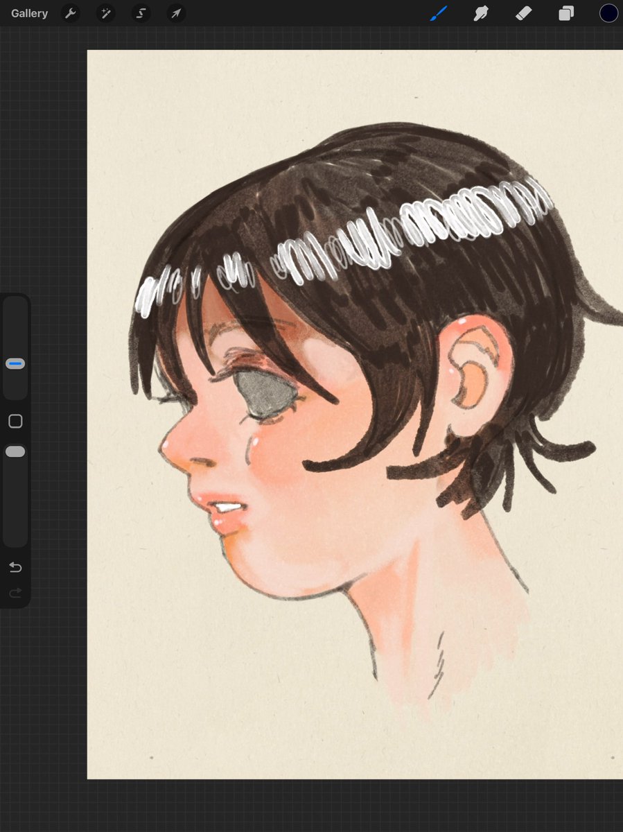 Still trying to figure out how I want to color my work....(◞‸◟；)
#Procreate #art #drawing