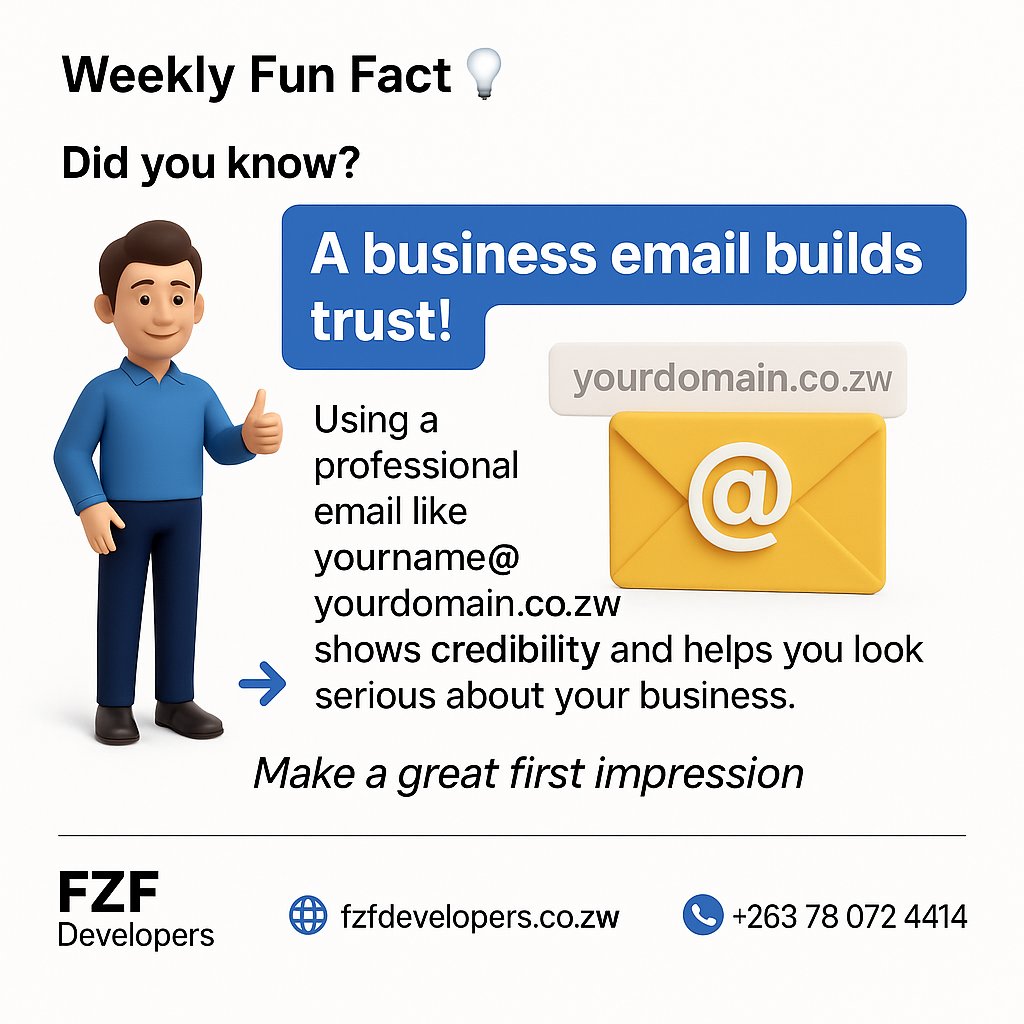 Weekly fun fact💡
Did you know this❓

#ITZimbabwe #businessemail #brandidentity #brandtrust #SMEZimbanwe