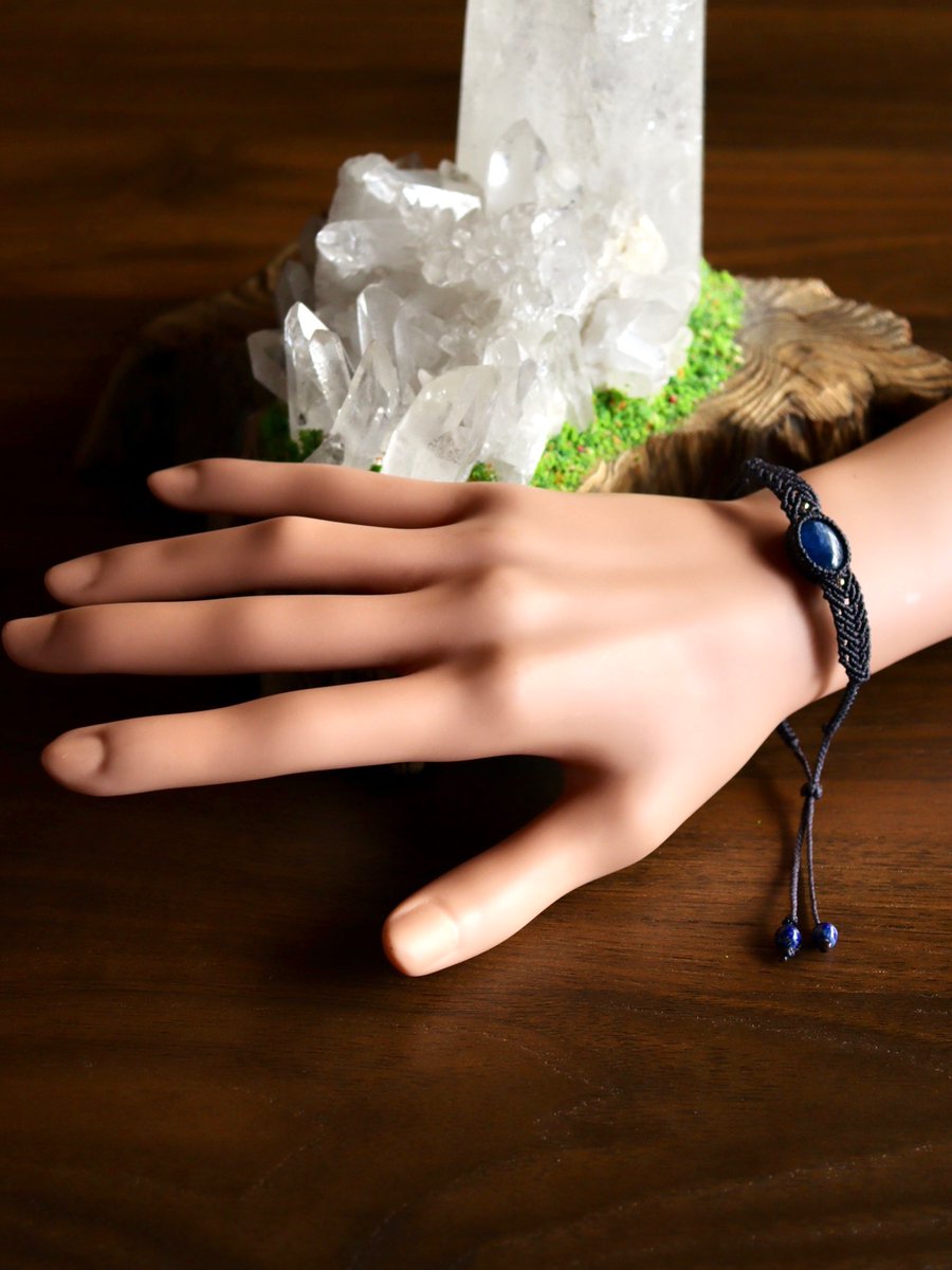 値下げ❗️木　ラピスラズリ　マクラメ　屋久杉 値下げ❗️木 ラピスラズリ マクラメ 屋久杉