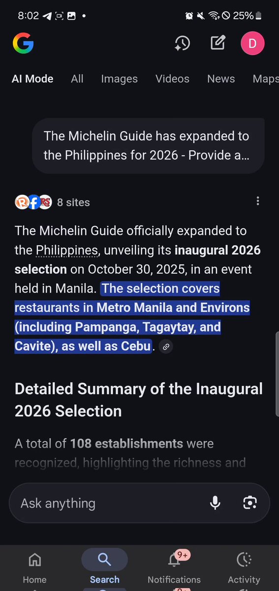 teachdiwa's tweet image. Here's what it looks like. When clicked, it leads to the last image. Haven't found how to disable or what it's called even. I'm logged into my account, so it got the topic from my Google Search history. I skipped the AI Overview result, but then still get this push notification.