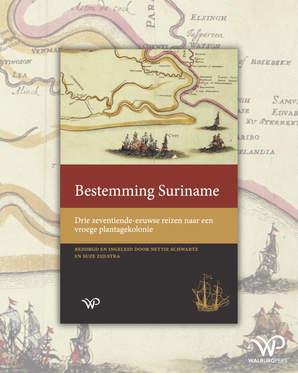 Binnenkort bij Walburg Pers: 𝘽𝙚𝙨𝙩𝙚𝙢𝙢𝙞𝙣𝙜 𝙎𝙪𝙧𝙞𝙣𝙖𝙢𝙚 door Nettie Schwartz en Suze Zijlstra over drie zeventiende-eeuwse reizen naar een vroege plantagekolonie.

walburgpers.nl/nl/book/978946…