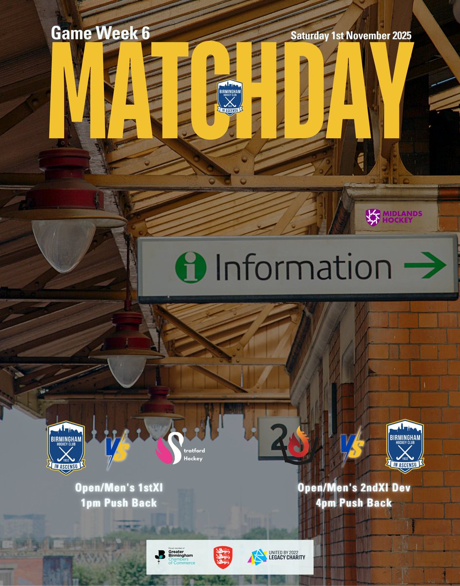 IT'S MATCHDAY

Our Open/ Men's 1stXI host Stratford 3s in a 1pm game at Home in Small Heath before our Open/ Men's 2ndXI travel away to Beacon 5 in a late afternoon game
