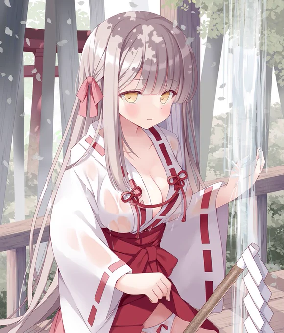 いたずら好きの巫女さん