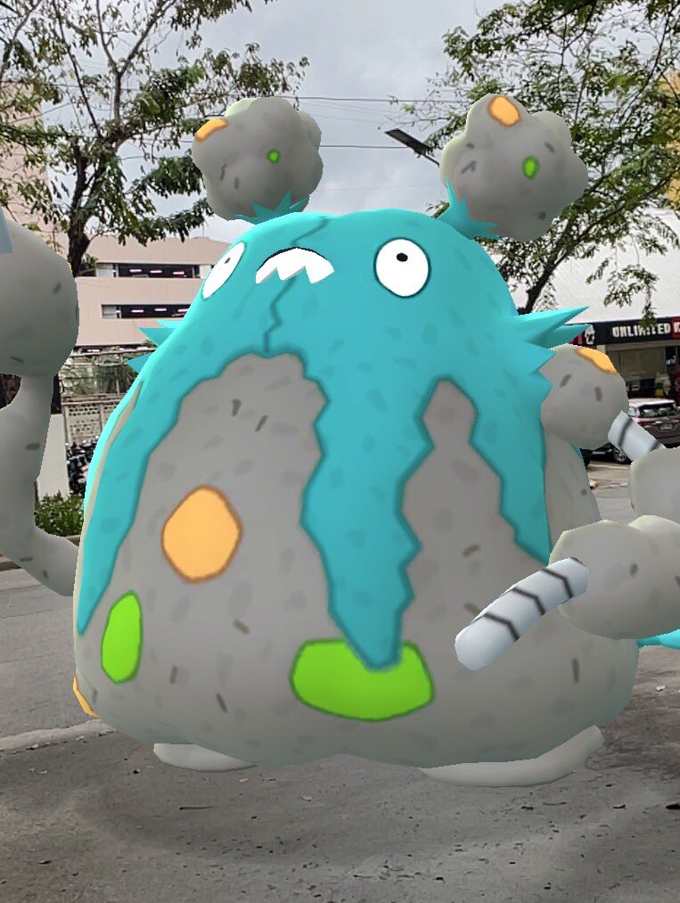 Got a shiny Gigantamax Garbodor! As expected from a literal pile of trash, it has garbage stats. But it’s shiny and it’s mine.

#pokemongo #ShinyPokemon