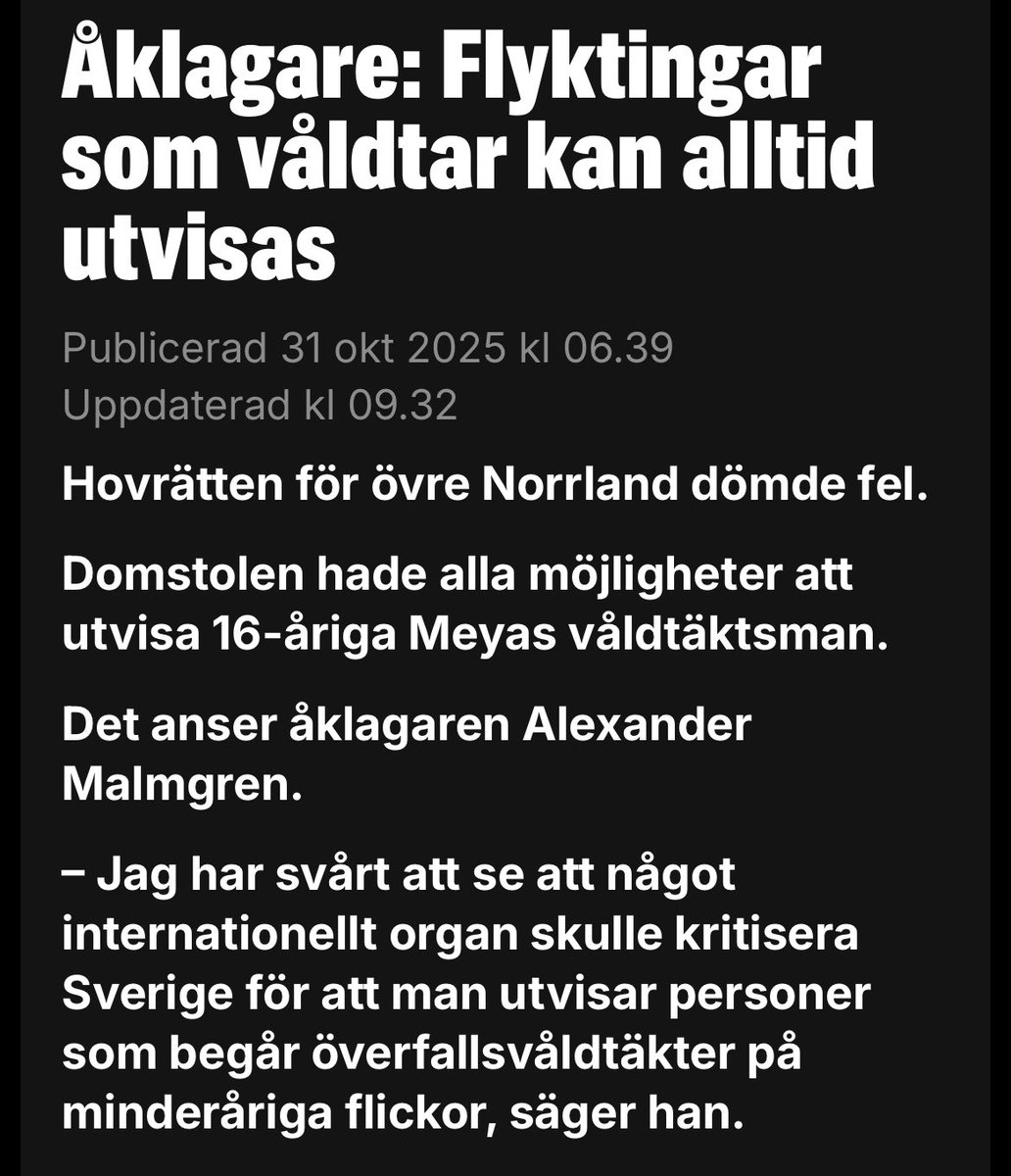 Hade vi haft fler åklagare och jurister som Alexander Malmgren hade Sverige varit ett mycket bättre land.