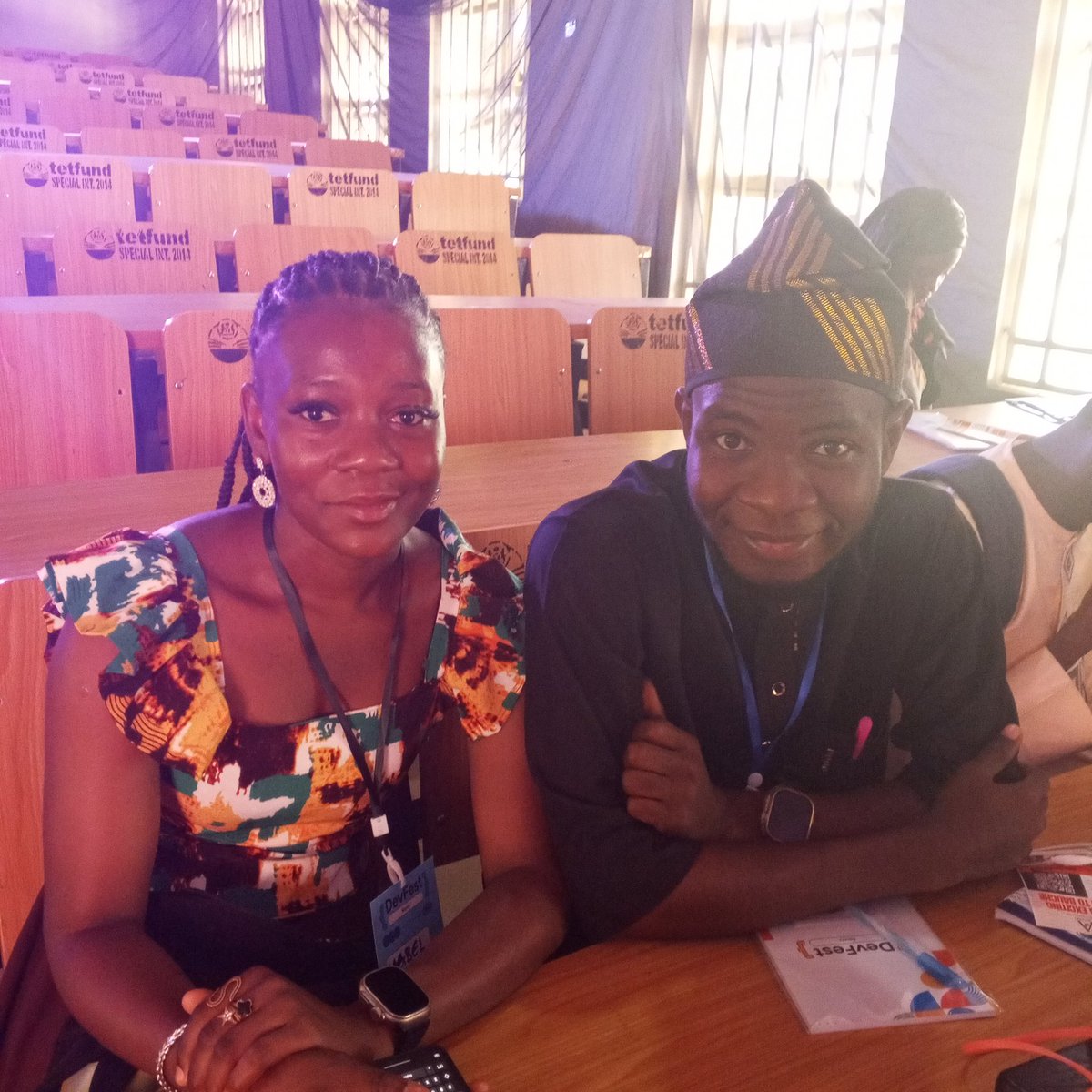 ms_mujahee47417's tweet photo. Made a friend already 🤗, you all meet @Mabel_Musah13
#GDGBauchi
#DevFestBauchi
#Bauchi https://t.co/oY8BRISEHs