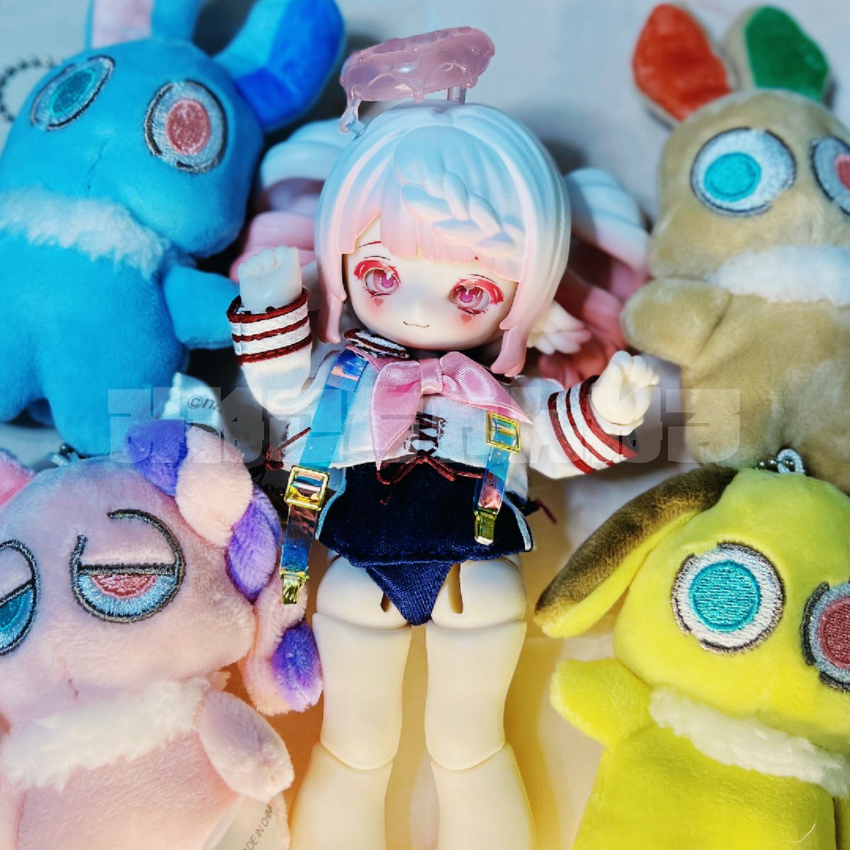 milk* mascot　仔リス＆白い仔ねずみちゃん　羊毛フェルト　カスタムブライス　 ニャンだきみは！？ ぬいぐるみ 白 | Toys\u201dR\u201dUs \u2013 Japan