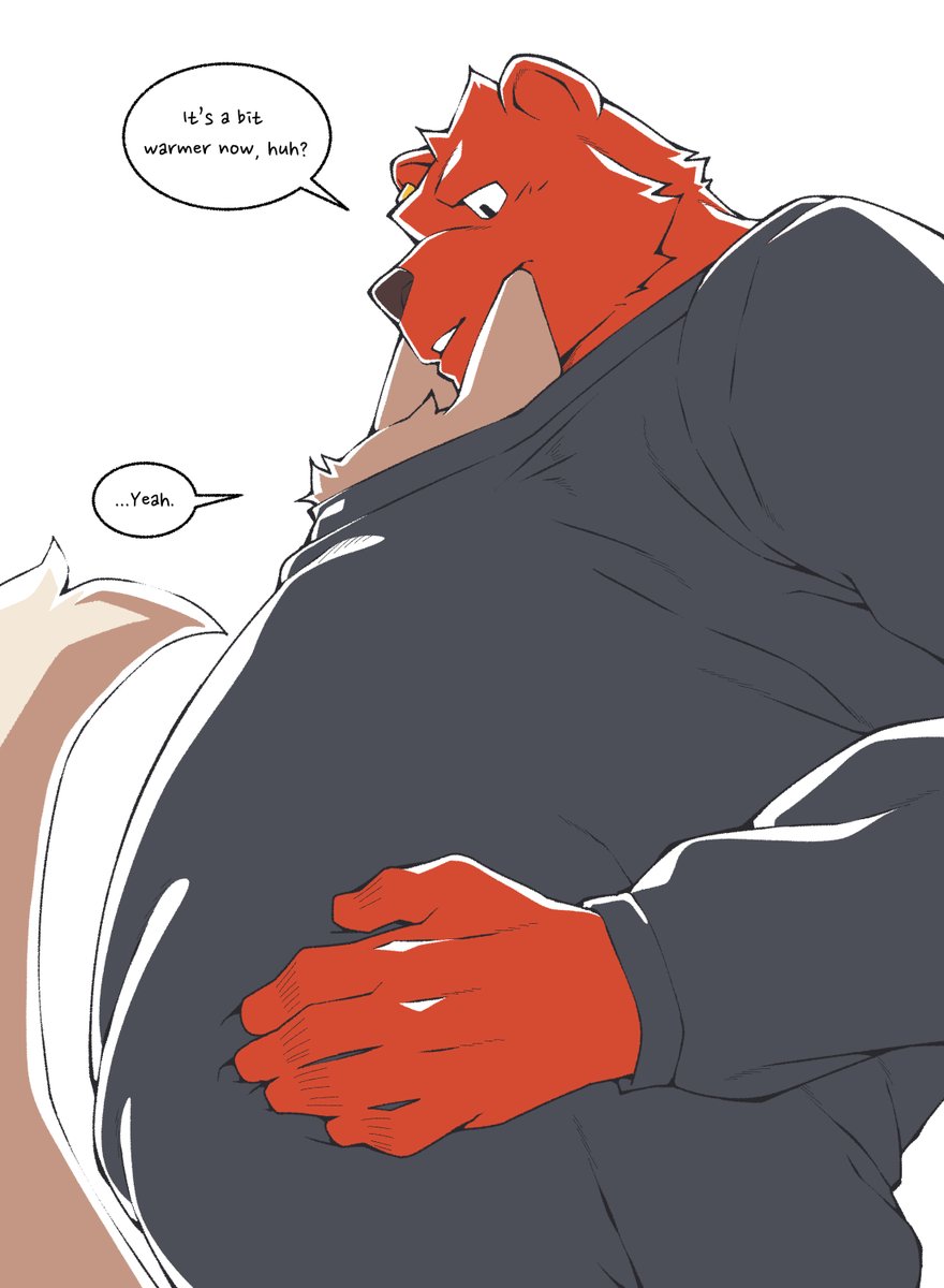 [KR/EN] 날씨가 쌀쌀할 때 덩치 큰 애인이 있으면 좋은 점