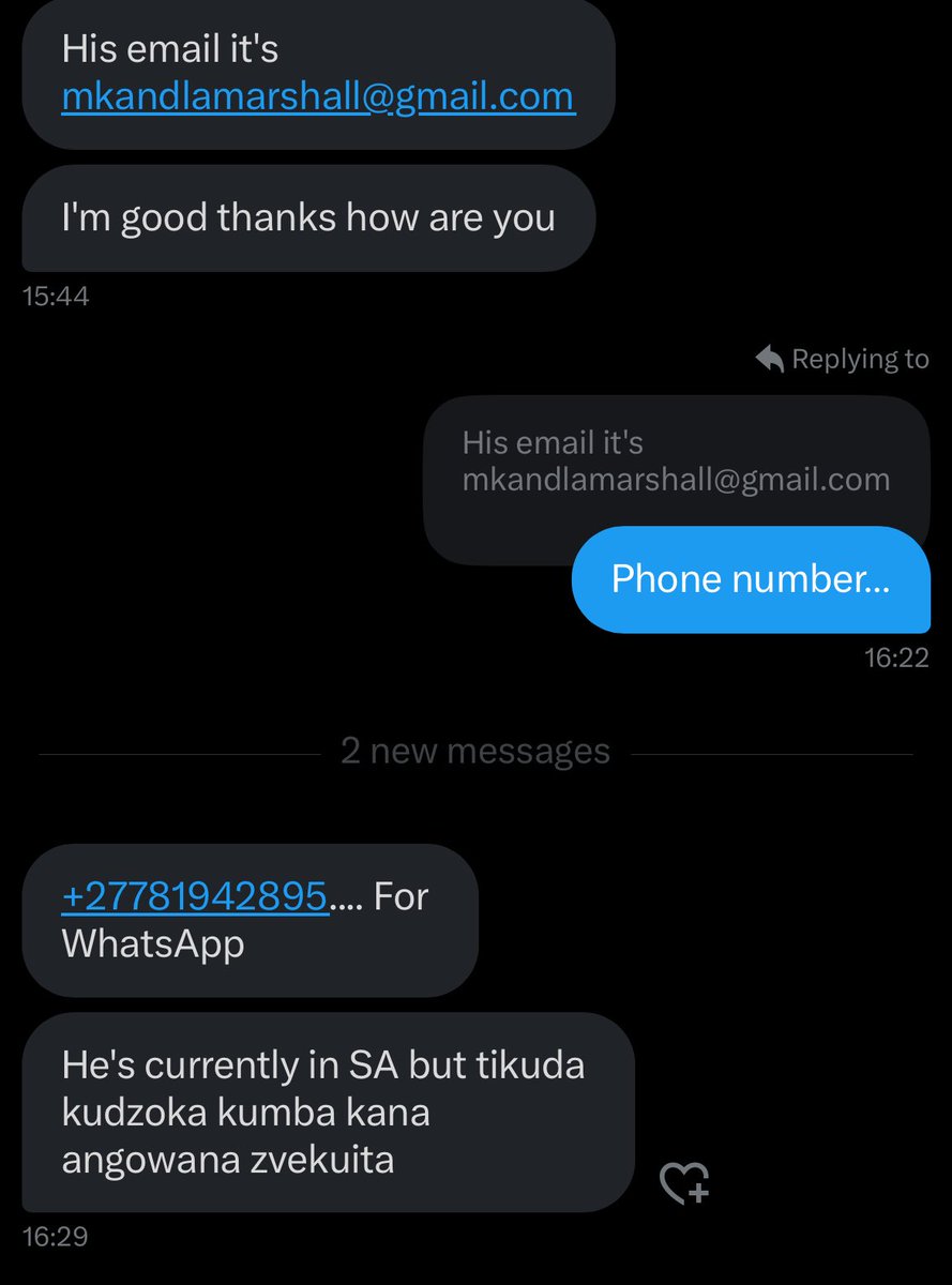 Kwahi nevakuru vakare Musha Mukadzi. One of our sisters here is kindly asking for a job on behalf of her husband. He has a National Diploma in Civil Engineering Technology, and some experience in construction. 

Kune vanokwanisa, you can contact him directly on: