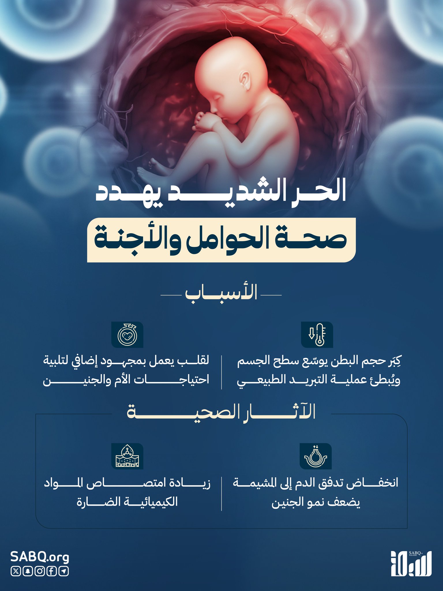 دراسة تحذّر من تأثير موجات الحرّ الشديدة على الأم الحامل وجنينها 