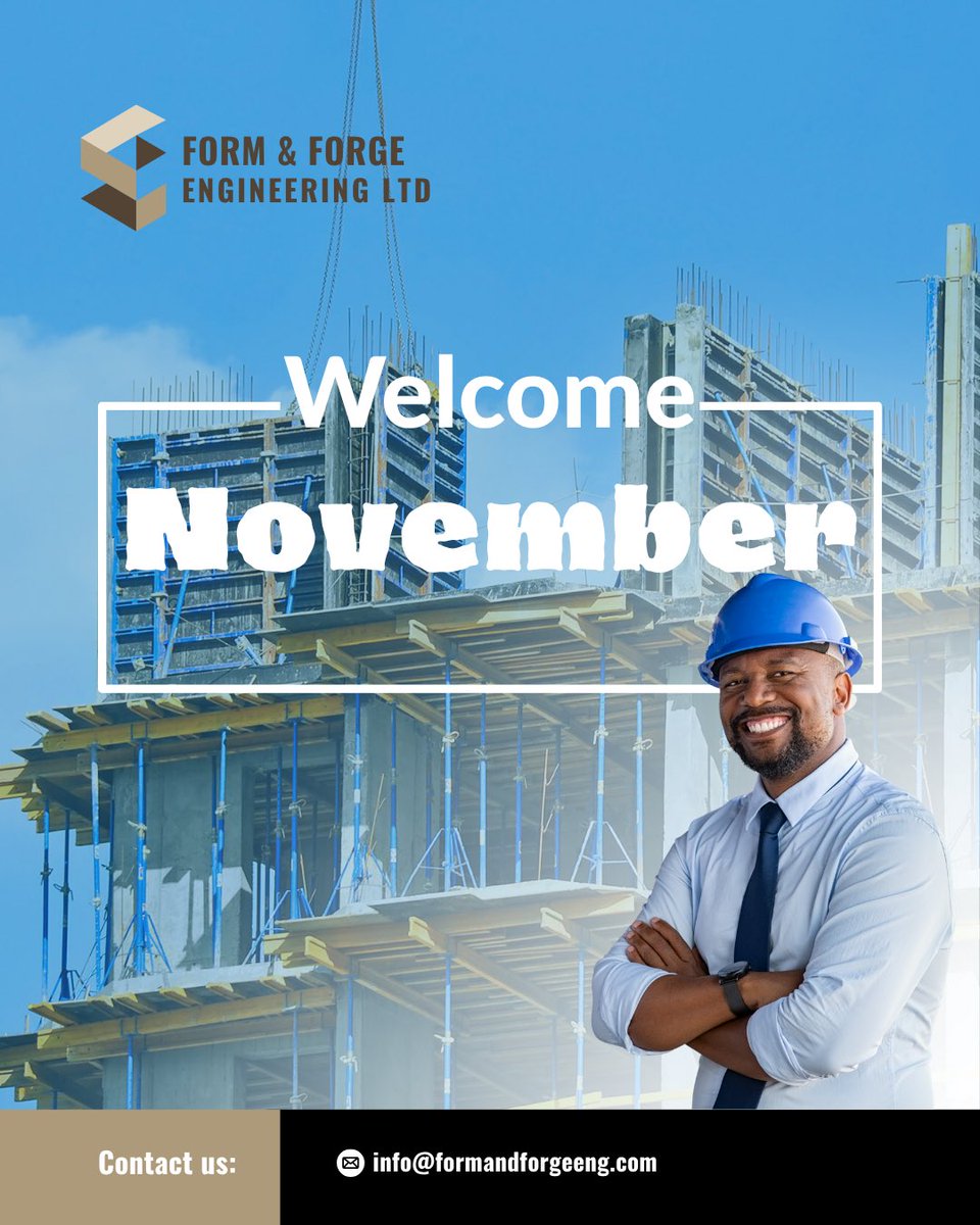FormandForgeEng's tweet photo. Welcome to November.
Let’s make magic together!!!
#formworkengineering #construction #steelfabrication https://t.co/2OmRdpc4Ti