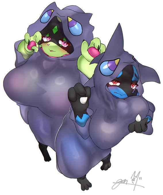 マスカーニャ&ルカリオ(カゲボウズの姿👻) 