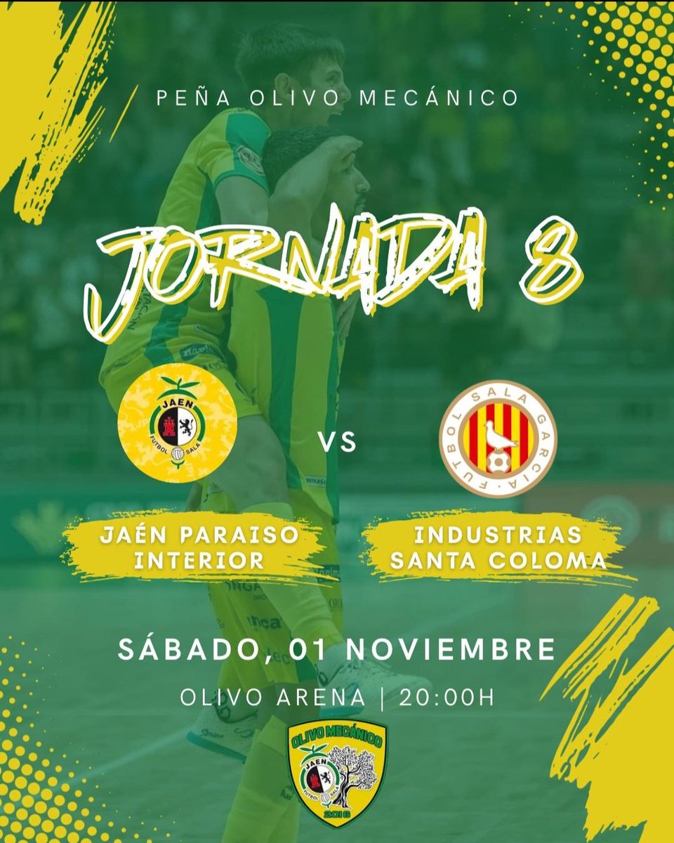 ⚔️🔰 ¡Dia de partido!

💛💚 Oportunidad para seguir sumando de 3 en 3 ante el decano del fútbol sala nacional.

🎙 Retransmisión en formato audio a través de <a href="/radioypuntojaen/">Radio y Punto Jaén (108 FM)</a> y el canal de YouTube de <a href="/JaenenJuego/">JaenEnJuego.com</a>