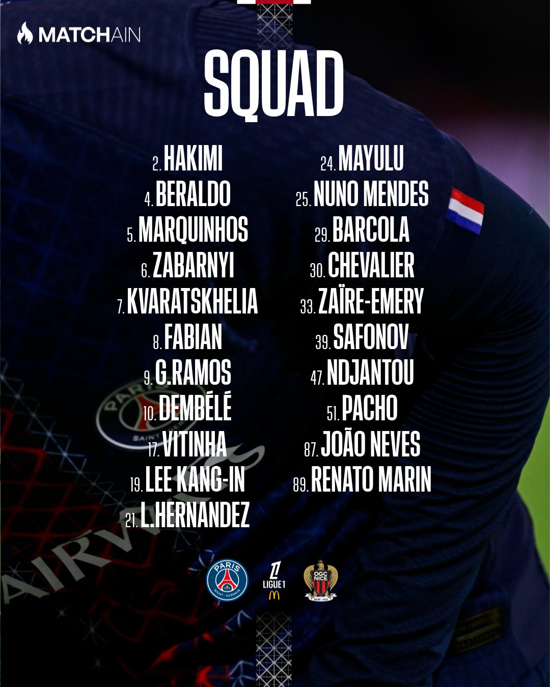 Coup d'envoi à 17h !