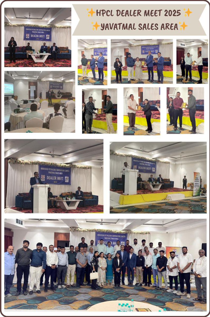 This 29th Oct was a day of deep insights💡, interaction🤝 &amp; appreciation👏for our Yavatmal network!
Our #HPCL Dealer Meet was filled with meaningful discussions, feedback &amp; renewed commitments toward customer excellence.🔥
Here's to fueling further growth &amp; success together! ⛽✨