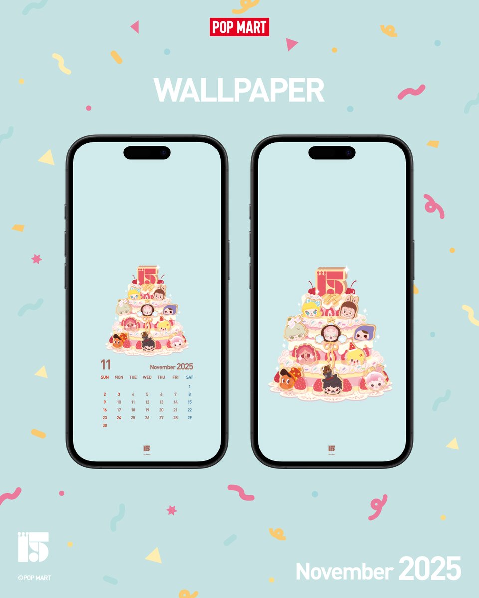 2025年11月のカレンダーと画像を配布します！ ぜひ待ち受け画面にして