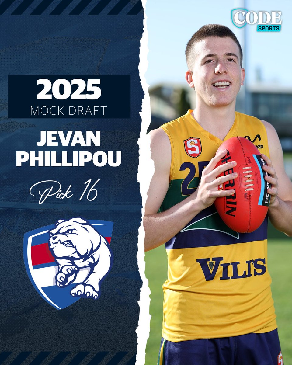 codeaflau's tweet image. The younger brother of St Kilda’s Mattaes would be a good fit for the Bulldogs as a midfielder-forward with an elite athletic and aerobic profile and a nice skillset.
MOCK DRAFT ▶️ bit.ly/3WX4hHh