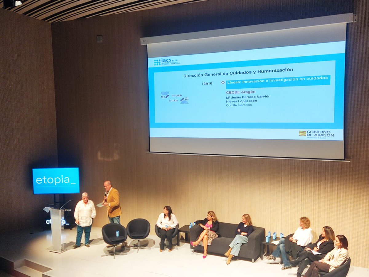 Ayer se celebró la Jornada de presentación de la Estrategia de Cuidados del Sistema de salud de Aragón. Liderando la linea 6 innovación e investigación en cuidados estaba <a href="/NLopezIbort/">Nieves Lopez Ibort</a>  y M.Jesus Barrado 
<a href="/kinina2006/">Kinina</a> 
sites.google.com/iacs.es/jornad…