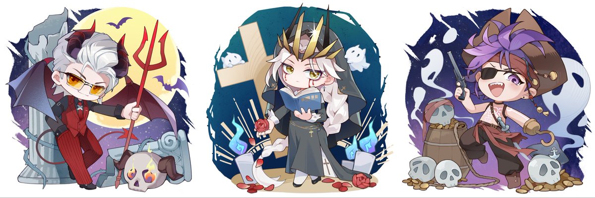 FantobeheroX's tweet photo. Hier c’était Halloween j’avais oublié de les partager 😅
Lequel est le meilleur pour vous ?

#凸变英雄X  #TOBEHEROX #thbx https://t.co/IDJ5fGouVT